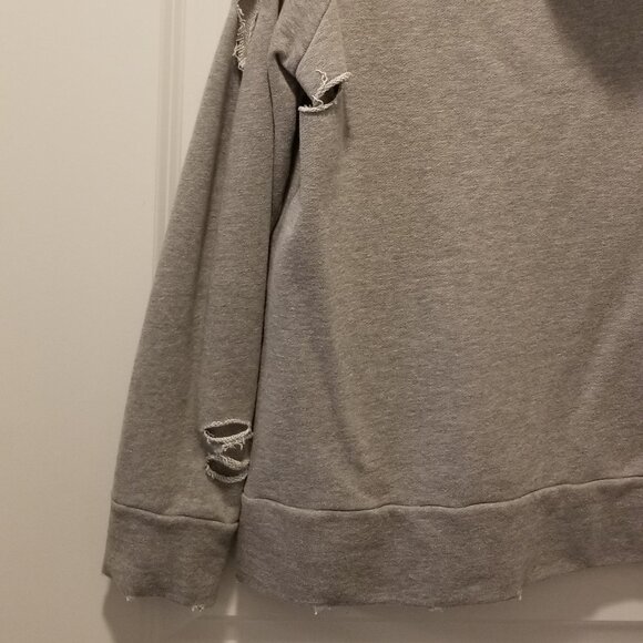 LIKE NEW Women's Chelsea DeBoer XS Distressed Hoodie - Picture 4 of 16